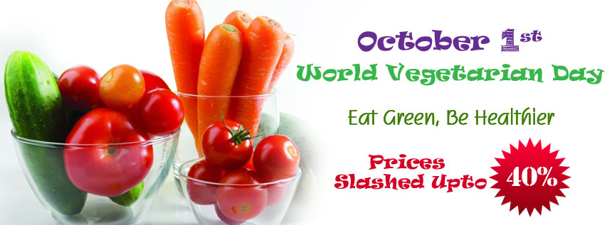 October 1st, World Vegetarian Day in India, With Aroma Fresh